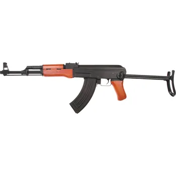 Airsoftová zbraň AK-47S, dřevo, kov, Cyma Standard, CM.042-S