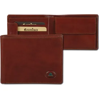 Peněženka CONOR kožená peněženka Uniko, hnědá