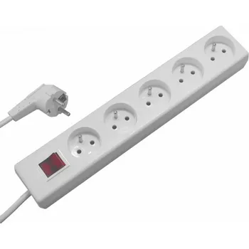 Prodlužovací kabel Prodlužovací kabel s vypínačem 5 zásuvek 5m