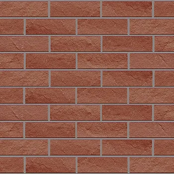 Obklad Imit, fasádní obklad Keraton Bruch, 240x71mm, světle červený