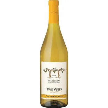 Víno Columbia Crest Two Vines Unoaked Chardonnay americké bílé víno z oblasti Washington State