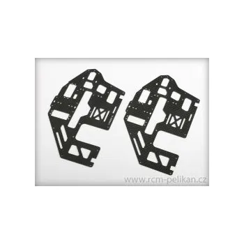 RC model vrtulníku ND T-REX Uhlíkové bočnice 1,6 mm T-REX 500