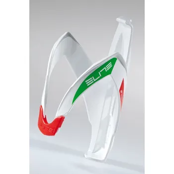 Košík na láhev ELITE Košík CUSTOM RACE Bílý + trikolora