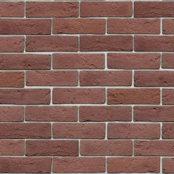 Obklad Imit, obklad Keraton Cihlovka, 240x71mm, tmavě červená