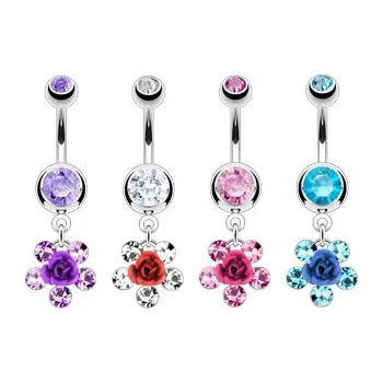 Piercing Piercing do pupíku z chirurgické oceli NAL11419