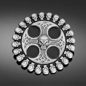 Přezka na opasek kříž s lebkama