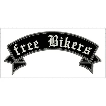 Nášivka nášivka nápis free Bikers horní
