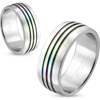 Prsten Snubní prsteny z chirurgické ocel R-M4329