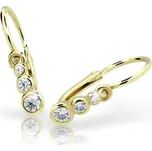 Dětské naušnice Cutie C2255-Z CZ White