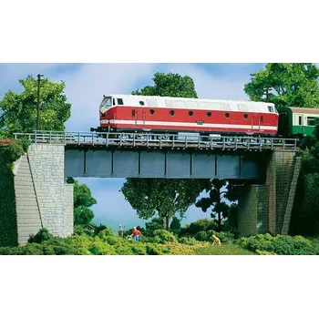 Modelová železnice AUHAGEN 11341 H0/TT Stavebnice - železniční most ocelový přímý 327mm