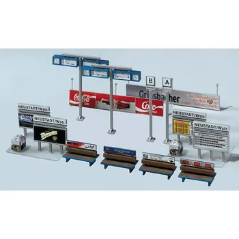 Modelová železnice FALLER 120186 H0 Stavebnice - doplňky k nástupišti FA120186