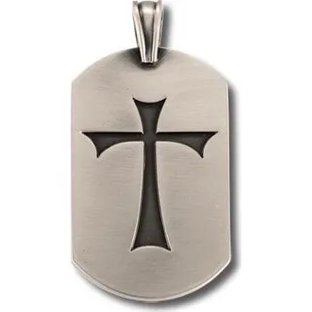 Přívěsek Přívěsek MAGIK DT22 v šedostříbrné barvě kříže