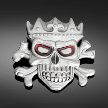 Přezka na opasek lebka s korunou