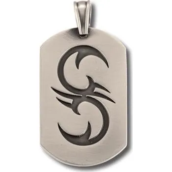 Přívěsek Přívěsek DOUBLE STING DT23 se znakem v šedostříbrné barvě