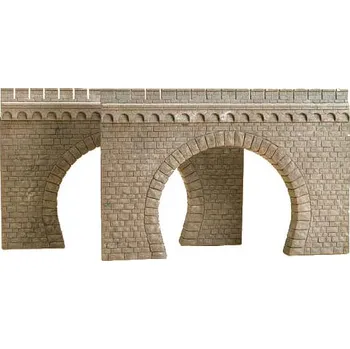 Modelářství AUHAGEN 41587 H0 Plast - tunelový portál kamenný dvoukolejný 2ks AU41587
