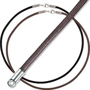 Řetízek Řetízek 4mm Leather Necklace CL6
