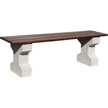 Zahradní lavice ADVAS Betonová lavička bez opěradla Smrkové