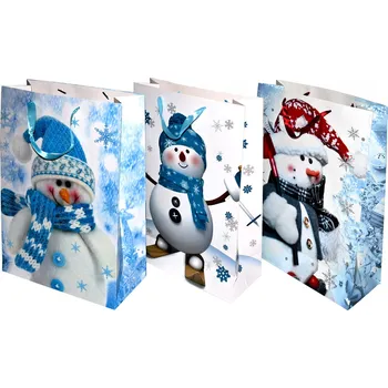 TAŠKA DÁRKOVÁ VÁNOČNÍ - SNĚHULÁK "L"