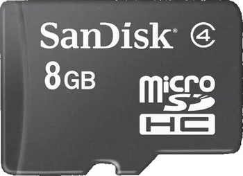 SanDisk microSDHC 8 GB Class 4 + SD adaptér (SDSDQM-008G-B35)