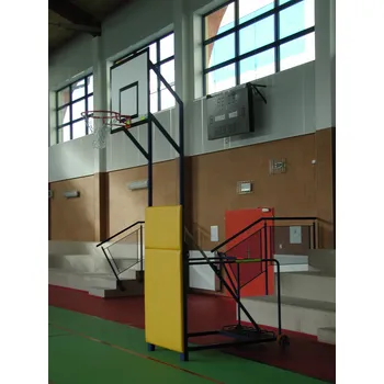 Basketbalový koš Basketbalová konstrukce DOR-SPORT, mobilní, sklopná, deska 1200x900 mm