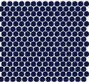 Obklad Premium Mosaic Stone Keramická mozaika kolečka, modrá průměr 1,9 cm (31,5x29,4 cm) MOS19DBL