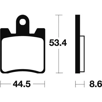 Brzdová destička Přední brzdové destičky SBS 740HS - Suzuki AN Burgman 400ccm - 01>06