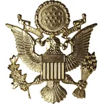 Odznak US Army Officer Hat - zlatý