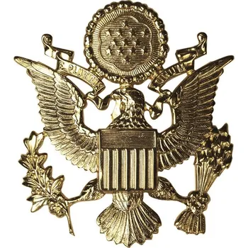 Odznak US Army Officer Hat - zlatý