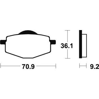 Brzdová destička Přední brzdové destičky SBS 575HF - Yamaha TT R S, T 225ccm - 01>