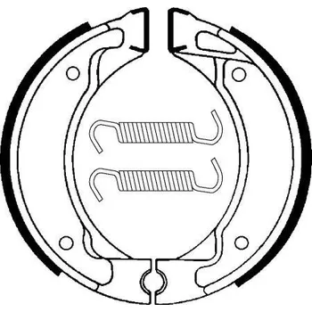 Brzdová destička Zadní brzdové pakny SBS (Bendix) BA 050- Yamaha Crypton 105, 105ccm - 98>