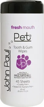 Péče o psí chrup John Paul Pet Tooth/Gum Wipes 45 ks 