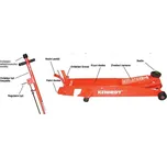 CROMWELL Zvedáky pojízdné hydraulické Heavy Duty KEN5036380K, KEN5036420K 10 tun