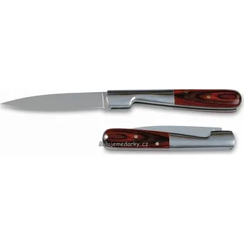 Multifunkční nůž zavírací nůž s kombinovanou střenkou dřevo/kov