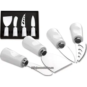Kuchyňský nůž Dárková sada nožů na sýr, bílé držadlo