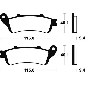 Brzdová destička Přední brzdové destičky SBS 147HF - Honda Pantheon FES 150ccm - 03>