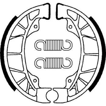 Brzdová destička Zadní brzdové pakny SBS (Bendix) BA 195 - Vespa ET4 125, 125ccm - 96>