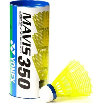 Badmintonový košíček Plastové míče YONEX MAVIS 350 /3ks/ žluté