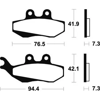 Brzdová destička Brembo (Itálie) Přední brzdové destičky Brembo 07012XS - Aprilia MX 50, 50 ccm - 03-04