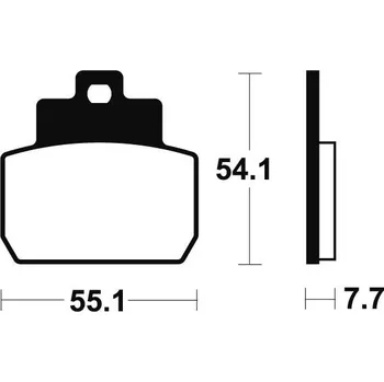Brzdová destička Zadní brzdové destičky SBS 191HF - Piaggio MP3, 250ccm - 06>