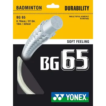 Raketový sport Badmintonový výplet YONEX BG 65 10 m