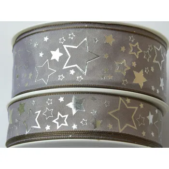 Stuha 211 šedá tmavá 25 mm