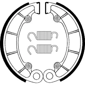 Brzdová destička Zadní brzdové pakny SBS (Bendix) BA 046 - Honda SHADOW 750ccm - 04>