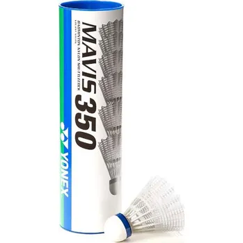 Badmintonový košíček Plastové míče YONEX MAVIS 350 6ks modrý pruh - středně rychlé