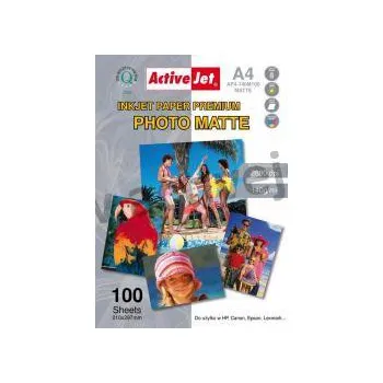 Počítač Fotopapír ActiveJet photo, matný, 105g, A4, 100listů