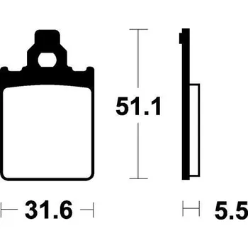 Brzdová destička Brembo (Itálie) Přední brzdové destičky Brembo 07013 - Vespa PX, 150ccm - 96>01