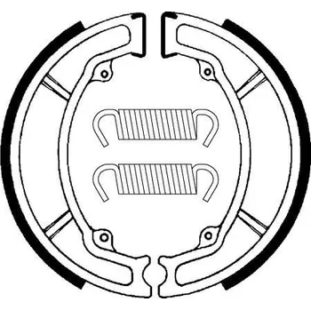Brzdová destička Zadní brzdové pakny SBS (Bendix) BA 034 - Yamaha XC F 125ccm - 00>
