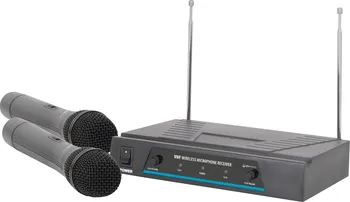 Mikrofon QTX VHF-2, bezdrátový mikrofon, 2 kanálový, 173,8 + 174,8 MHz