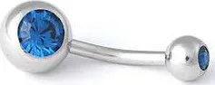 piercing TRIBAL Piercing do pupíku JBL2S1sapphire
