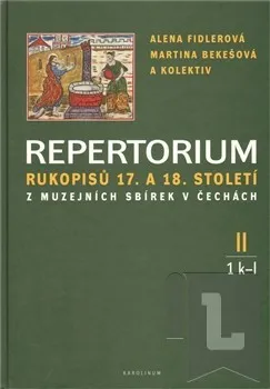 Umění Repertorium rukopisů 17. a 18. století z muzejních sbírek v čechách II. (1 k-l + 2 m-o)