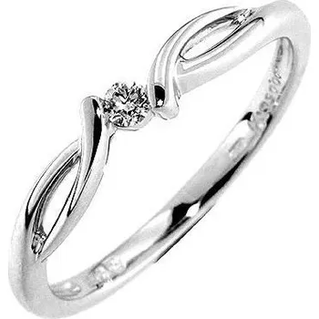 Prsten Prsten s diamantem, bílé zlato 386-0703, Gems Manon